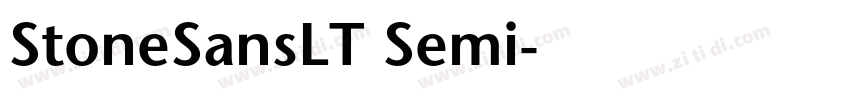 StoneSansLT Semi字体转换